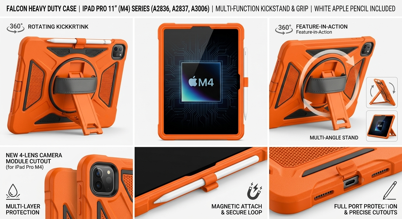 Falcon Shockproof Heavy Duty iPad Pro & Air Case